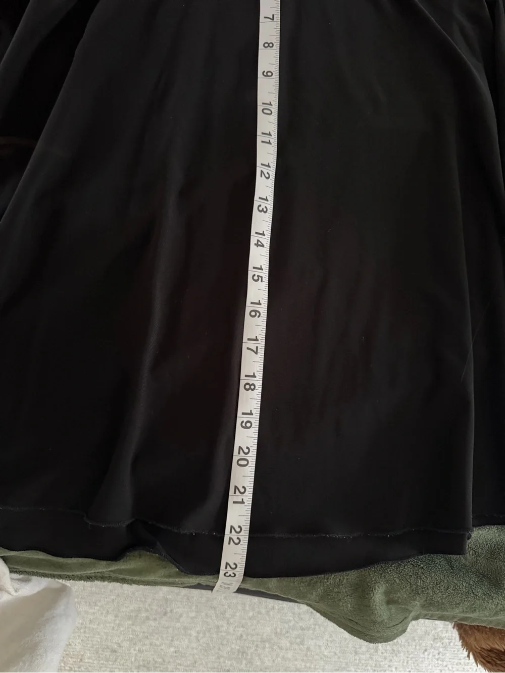 Y2K Black Skirt with Blue Embroidered Waistband